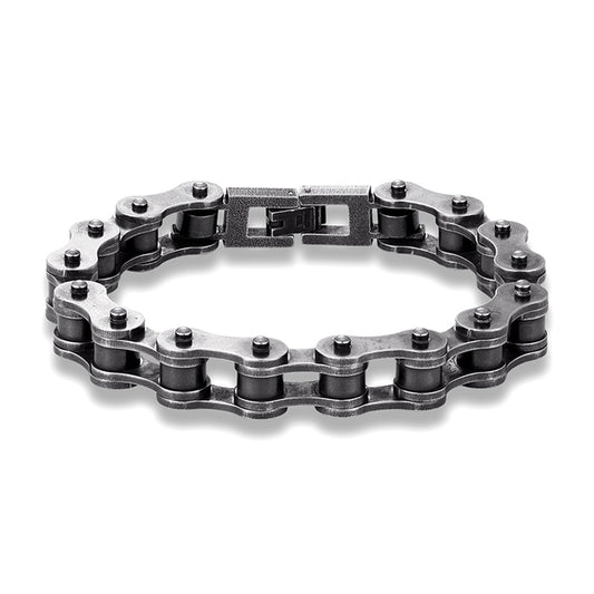 Vintage Motorcycle Chain Wide Bracelet