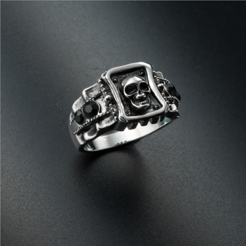 Gothic Punk Skull Ring