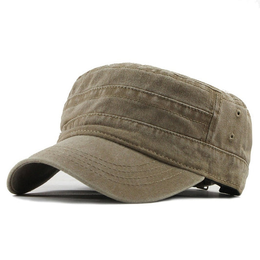 Classic Vintage Flat Top Washed Cap