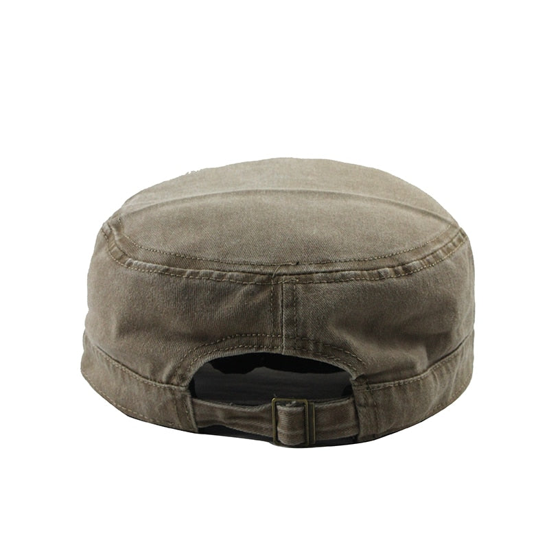 Classic Vintage Flat Top Washed Cap