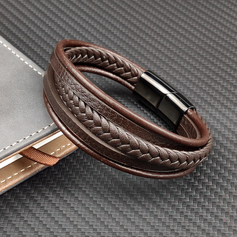 Multi-layer Genuine Leather Bracelet