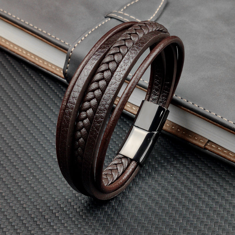 Multi-layer Genuine Leather Bracelet