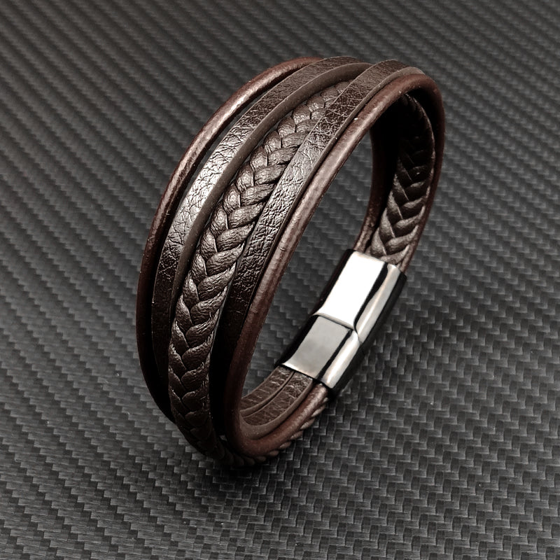 Multi-layer Genuine Leather Bracelet