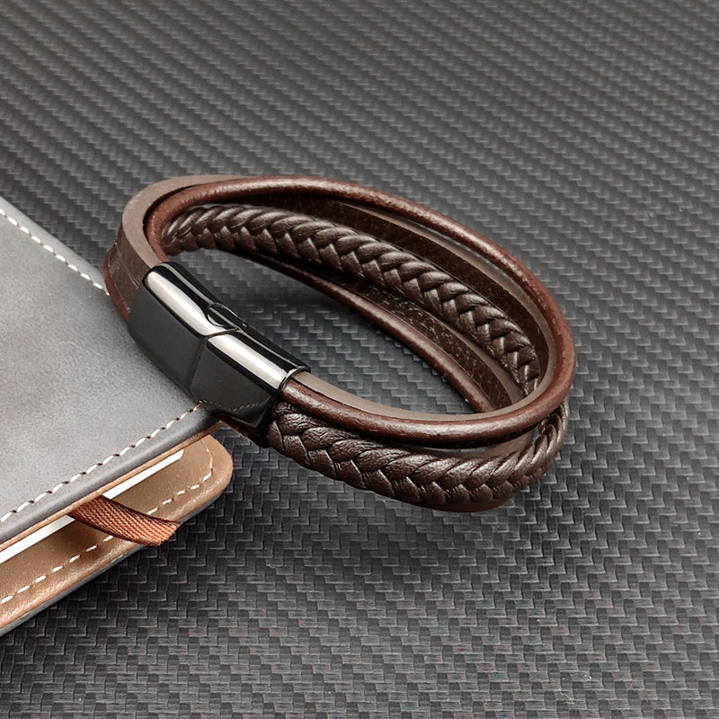 Multi-layer Genuine Leather Bracelet