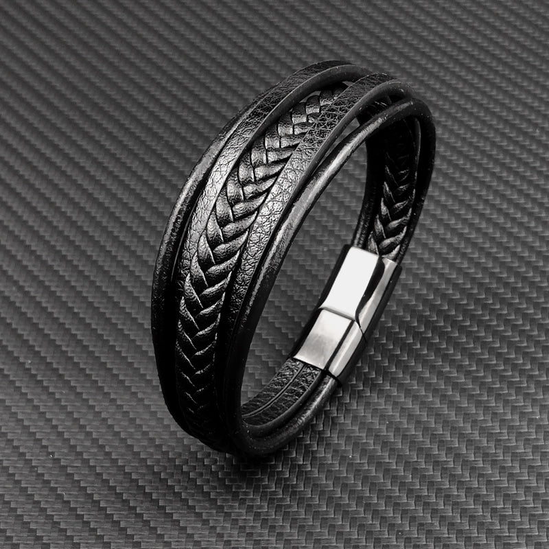 Multi-layer Genuine Leather Bracelet