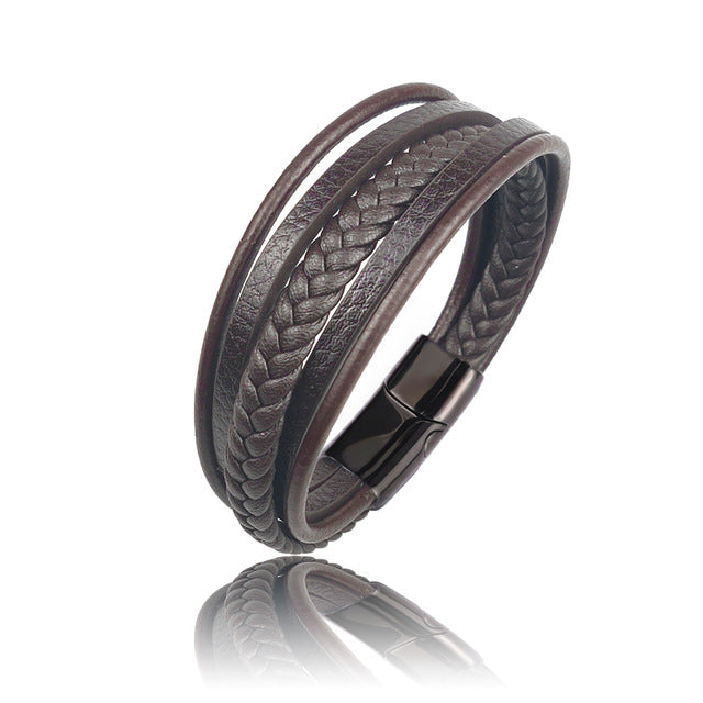 Multi-layer Genuine Leather Bracelet