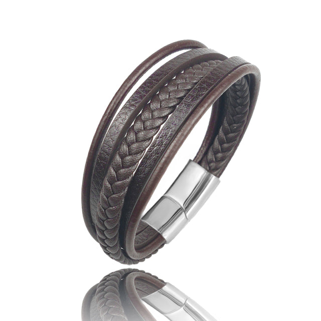 Multi-layer Genuine Leather Bracelet