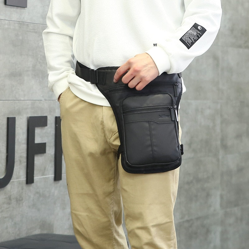 Waterproof drop outlet leg bag