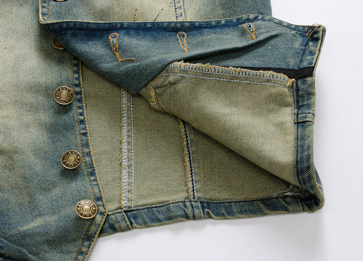 Cowboy Vintage Washed Denim Vest