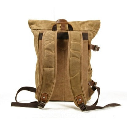 Canvas Wax Leather Backpack