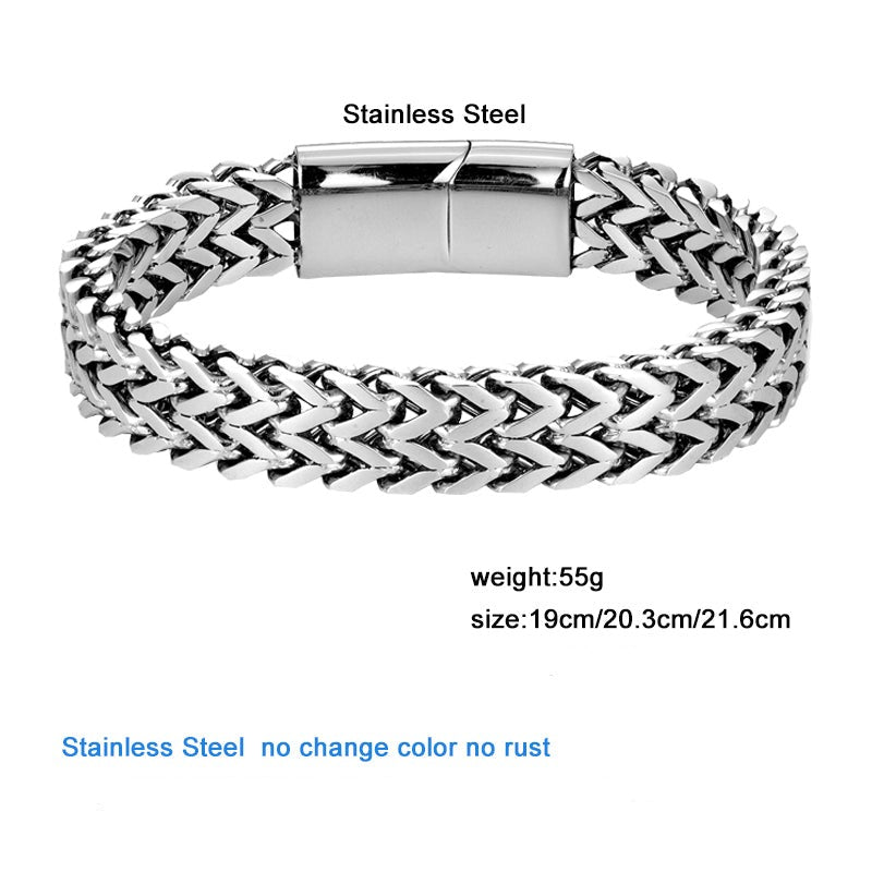 Stainless Steel Curb Chain Bracelet