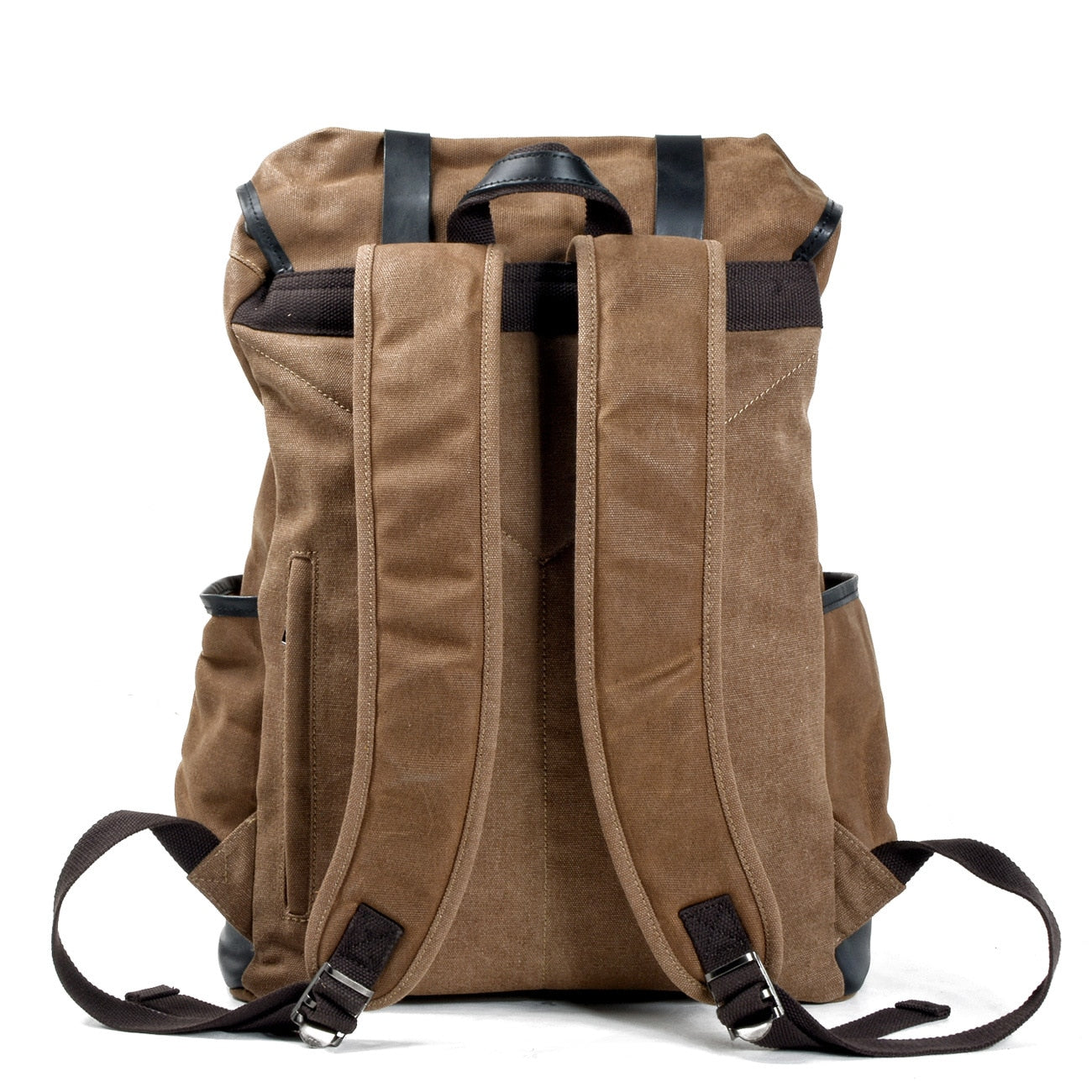 Retro Wax Canvas Leather Backpack