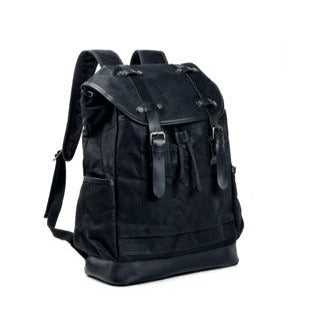 Retro Wax Canvas Leather Backpack