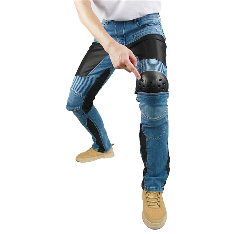 Denim Jeans Protective Motorcycle Pants