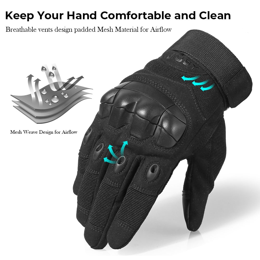 Tactical Military Combat Full Finger Gloves