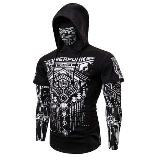 Skull Mask Two Pieces Pullover Hoodie