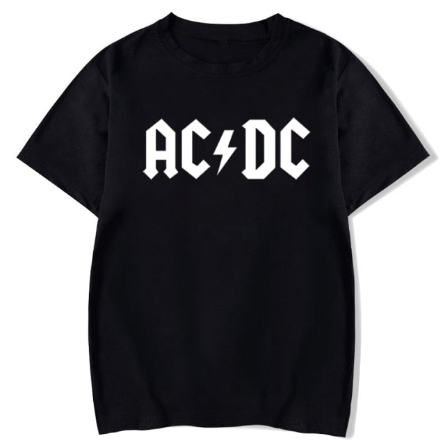 AC DC Printed Rock & Roll T-Shirt