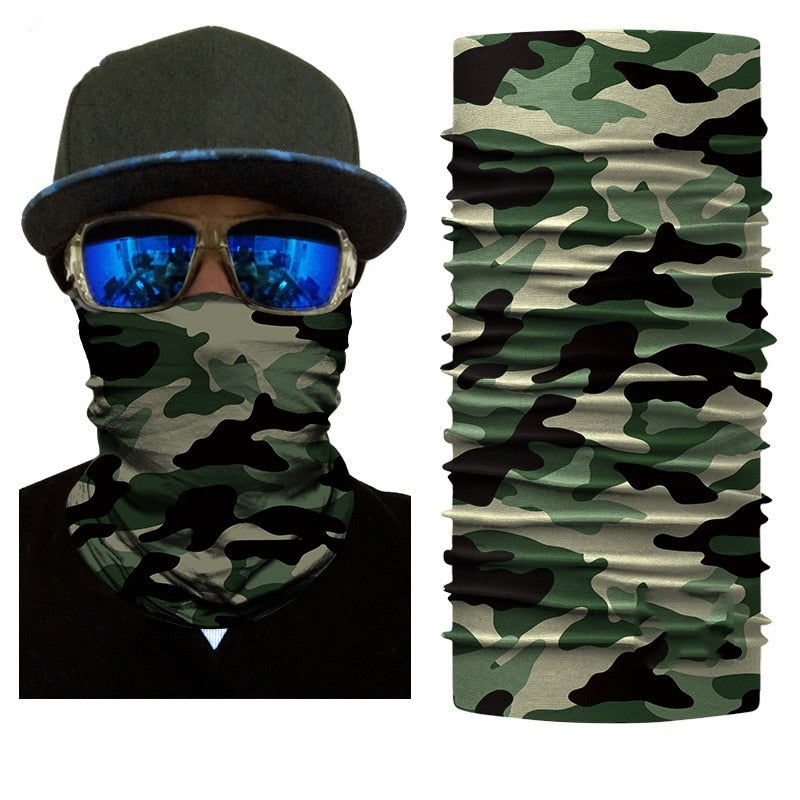 Camouflage Neck Gaiter Tubular  Bandana