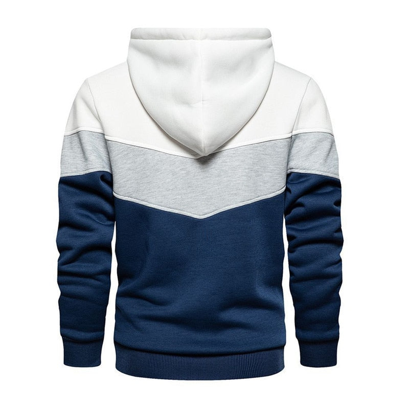 Striped Slim Warm Hoodie