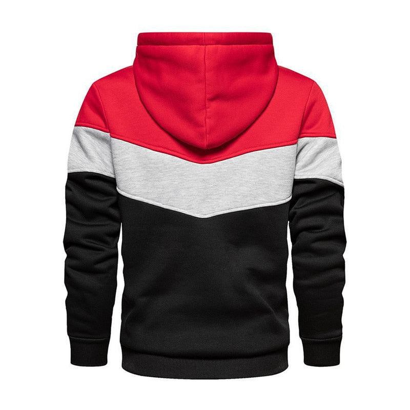 Striped Slim Warm Hoodie