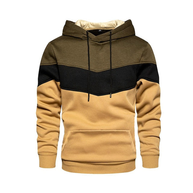 Striped Slim Warm Hoodie