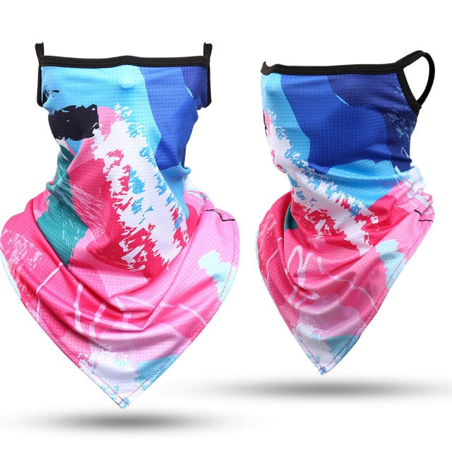 Neck Gaiter Tube Hanging Ear Breathable Bandana