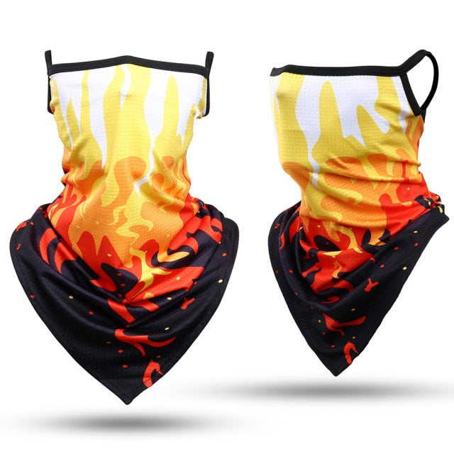 Neck Gaiter Tube Hanging Ear Breathable Bandana