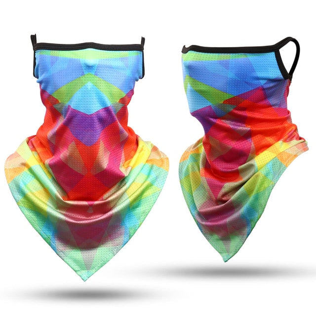 Neck Gaiter Tube Hanging Ear Breathable Bandana