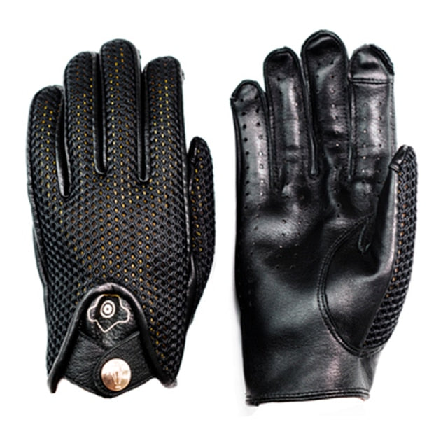 Black Full Finger Motorcycle Riding  Gloves