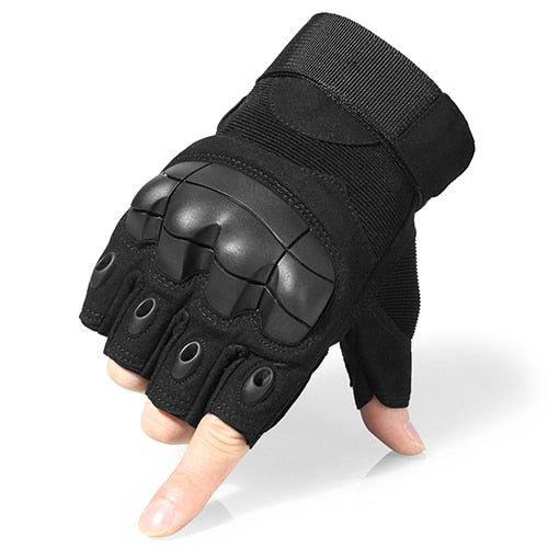 Tactical Military Combat Finger Less Gloves