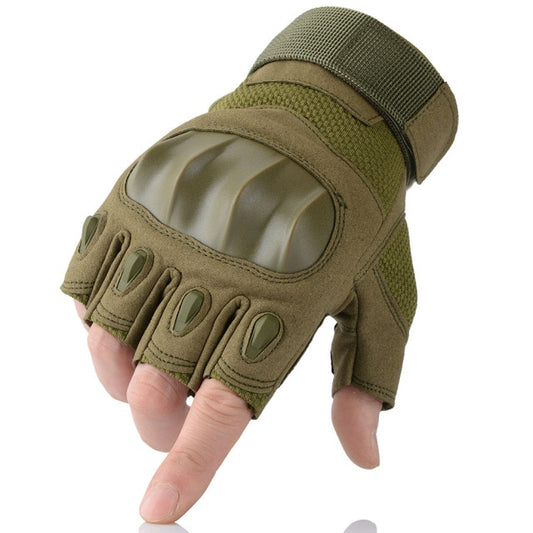 Finger Less Rubber Protective Gloves