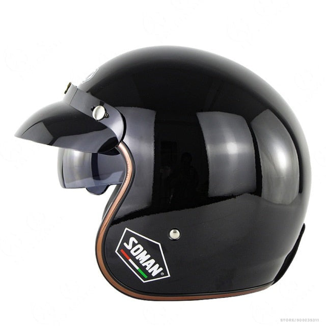 Retro Open Face Vintage Motorcycle Helmets