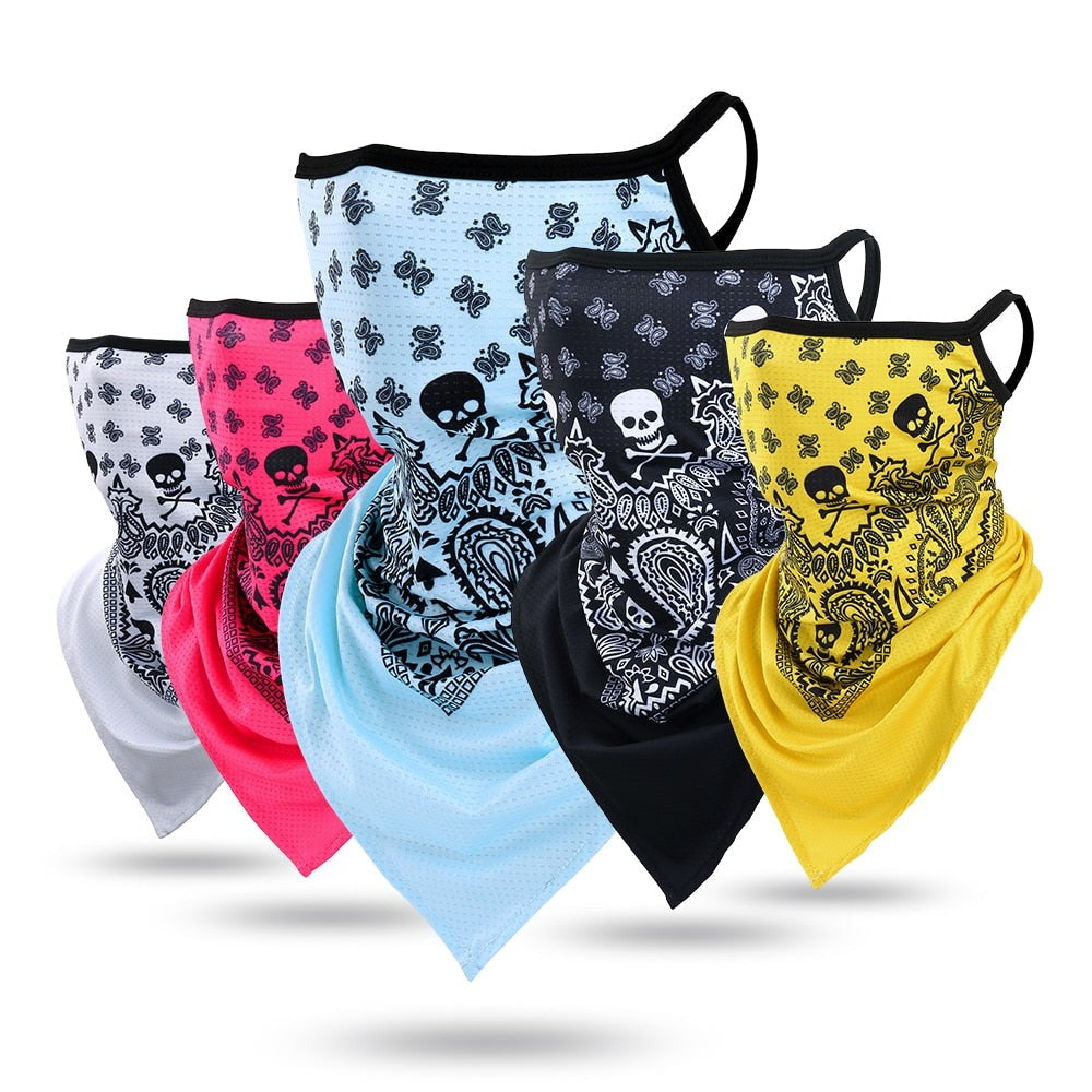 3D Neck Gaiter Skull Ear Cover Bandana