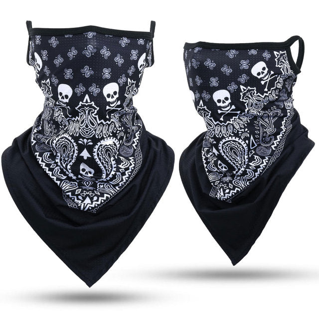 3D Neck Gaiter Skull Ear Cover Bandana