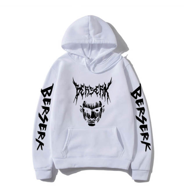 3D Devil Design Cotton Pullover Hoodie