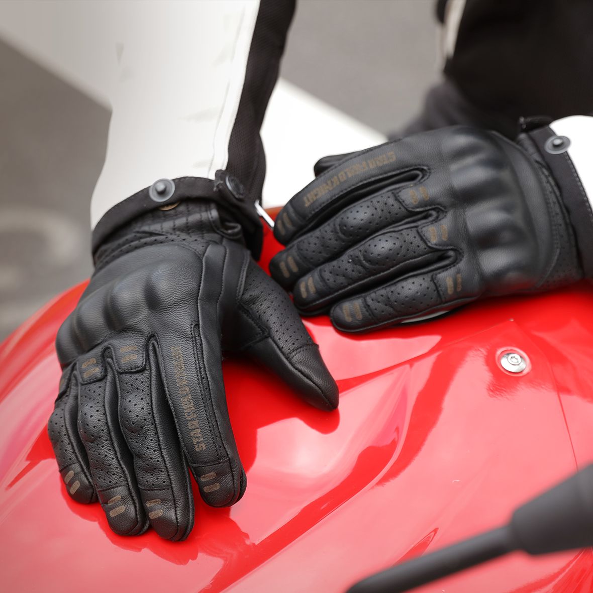 Retro leather motorcycle on sale gloves