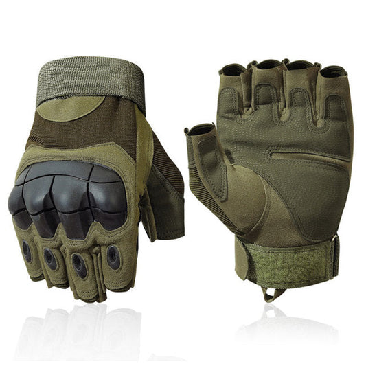 Tactical Military Combat Finger Less Gloves