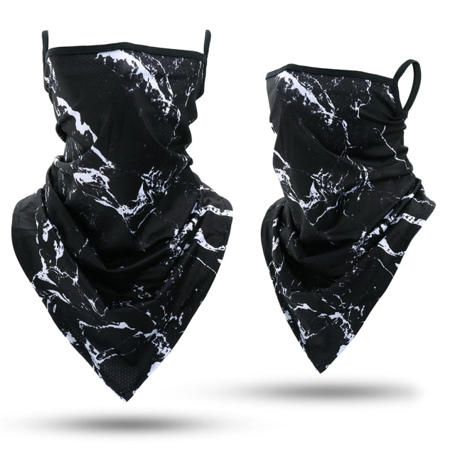 3D Skull Printed Scarf Triangle Bandana