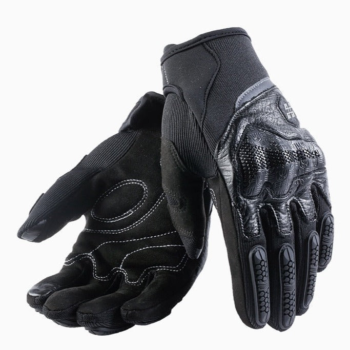 Breathable Touch Operation Leather Motorcycle Gloves