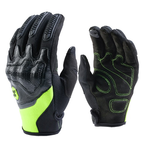 Breathable Touch Operation Leather Motorcycle Gloves