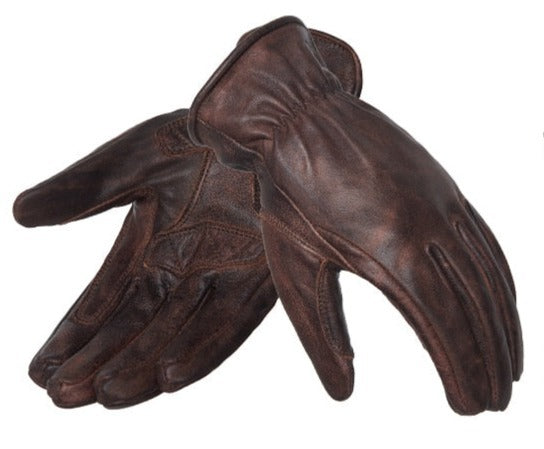 Vintage Retro Genuine Leather Full Finger Racing Gloves