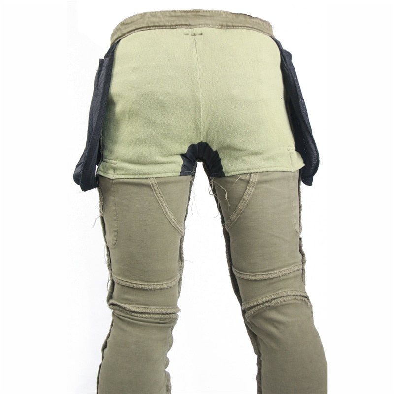 Anti-burning Fiber Protective Motorcycle Pants