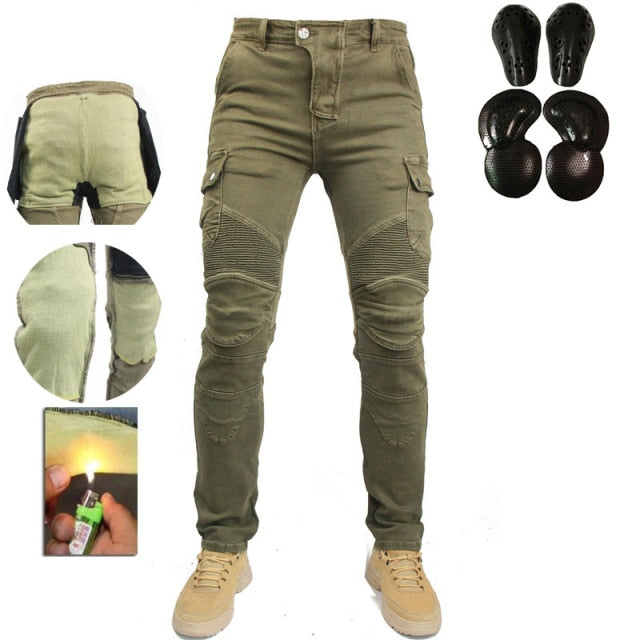 Motorcycle Pants Women, Motorcycle Riding Pants Windproof and Anti-Fall  Motorcycle Jeans Removable Armor