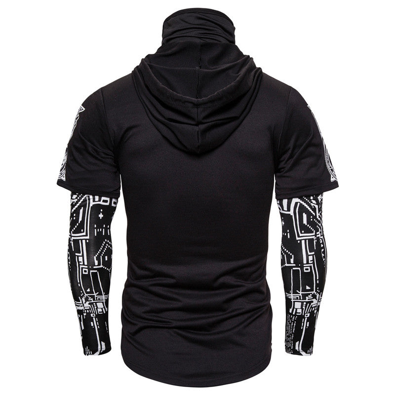 Skull Mask Two Pieces Pullover Hoodie