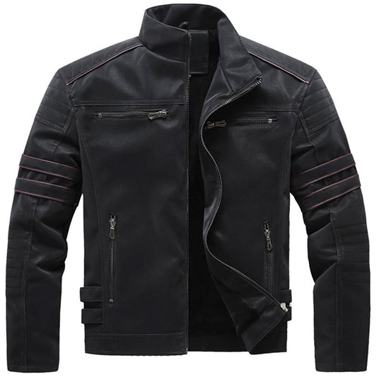 Motorcycle  PU Leather Jacket