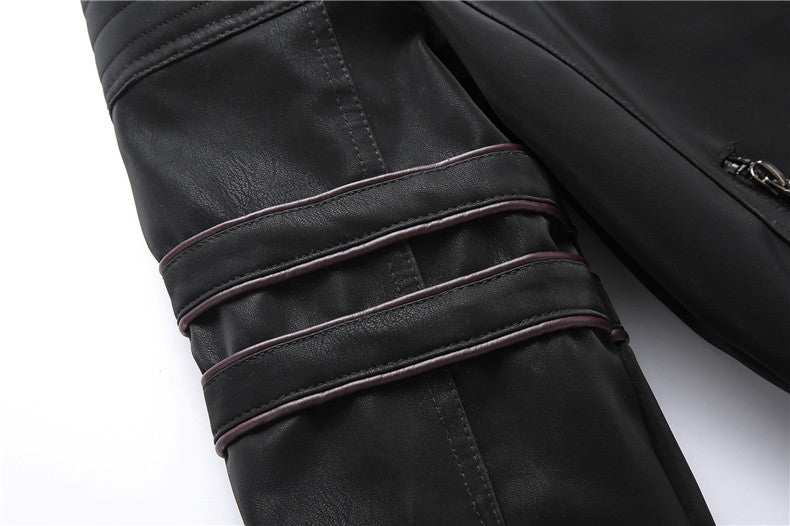 Motorcycle  PU Leather Jacket