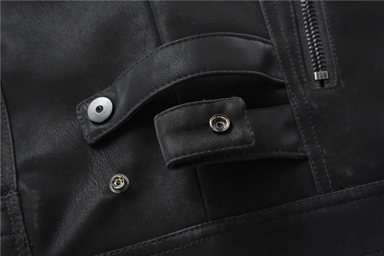 Motorcycle  PU Leather Jacket