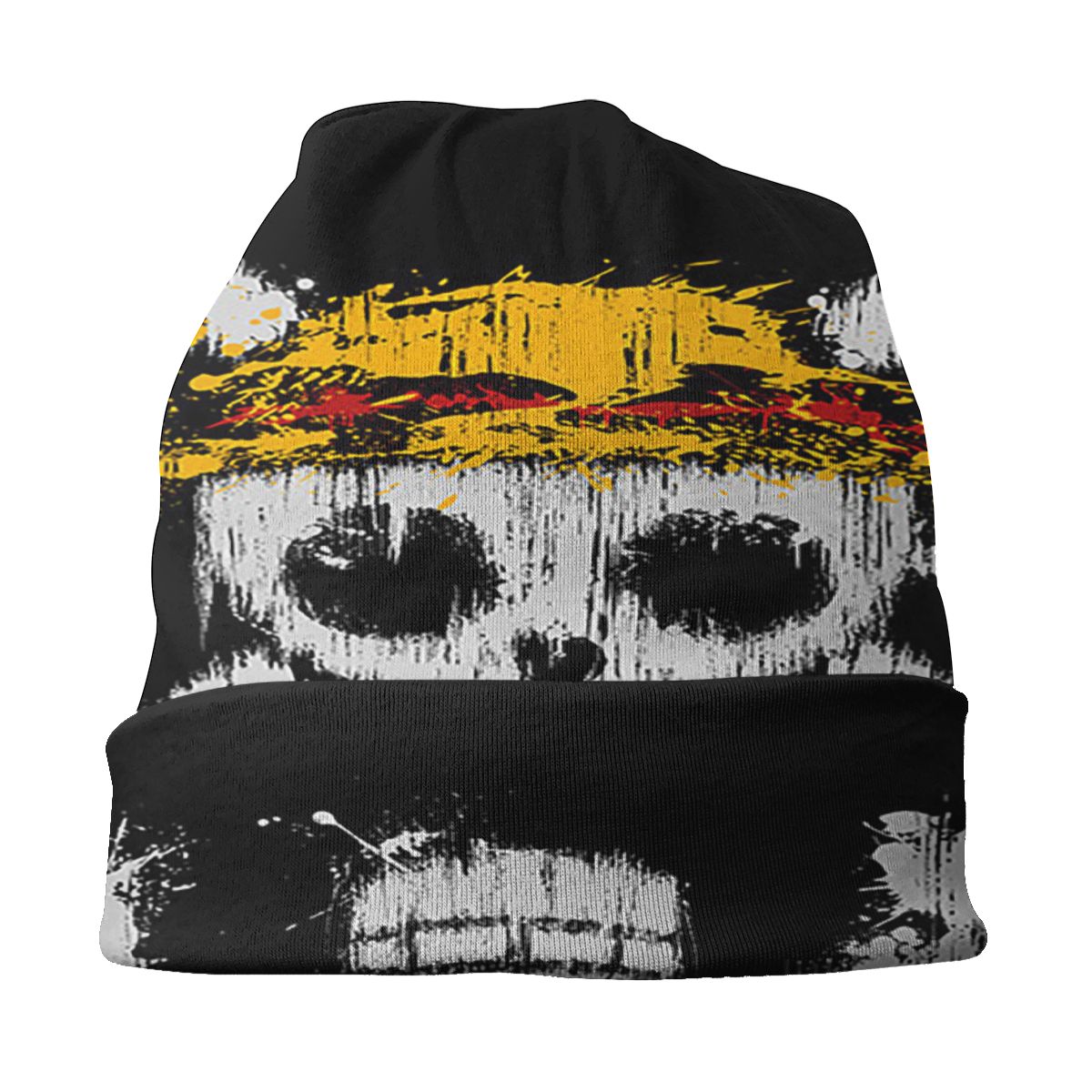 Black Goth Skull Beanies