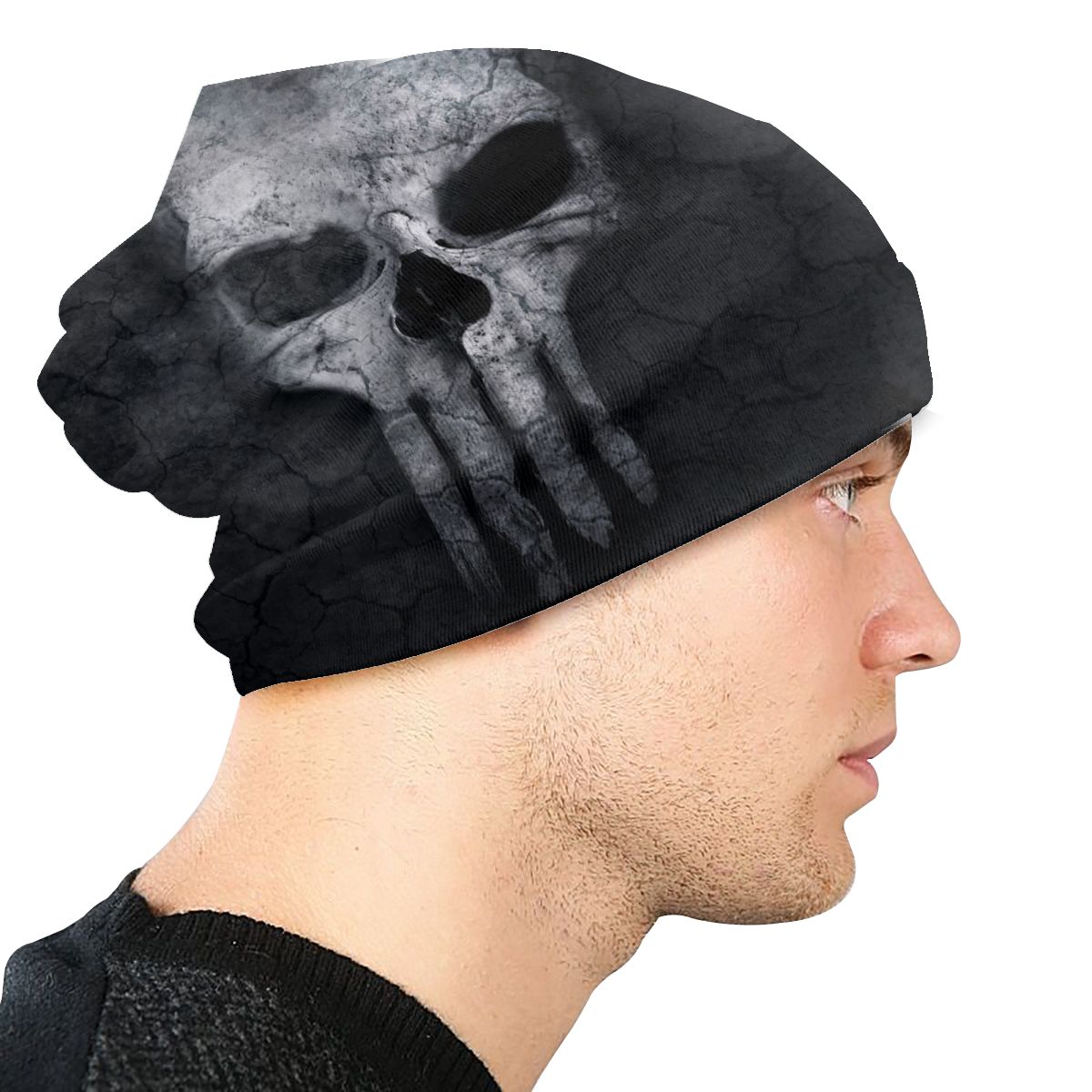 Black Skull Beanies