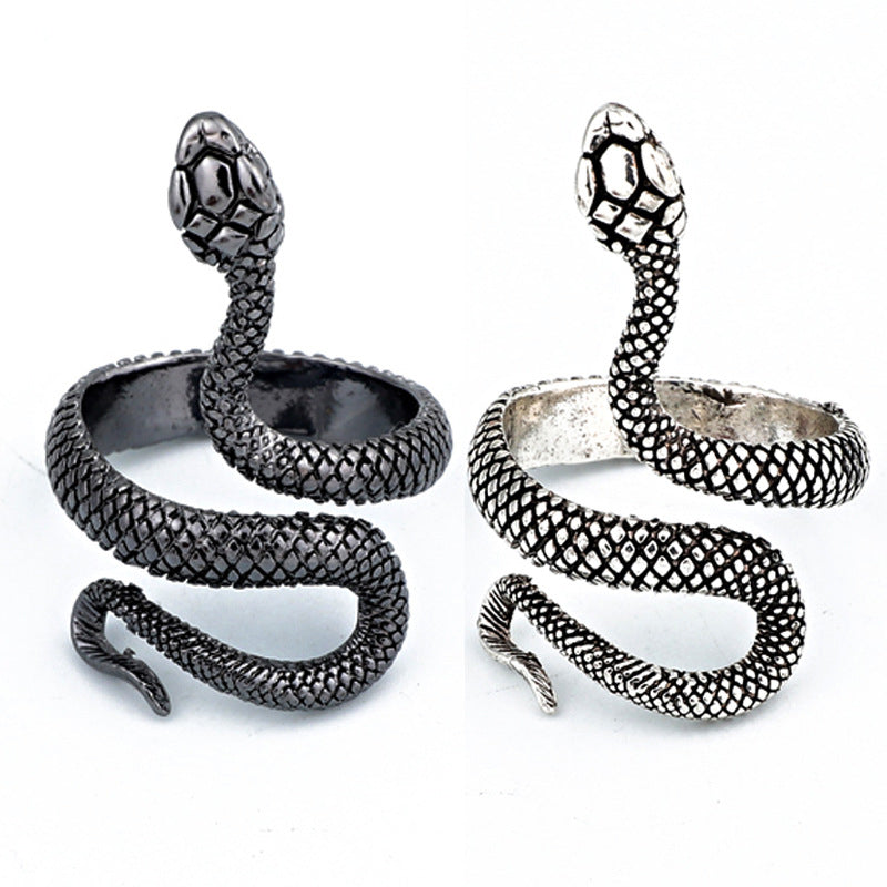 Retro Punk Snake Ring